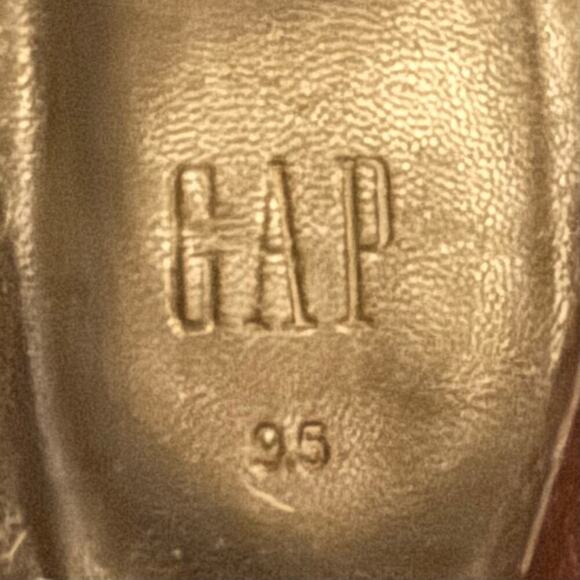 GAP Western Heeled Cowboy Boots Faux Leather in "True Black" Size 9.5 - Picture 9 of 9